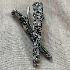 Rhinestone and Crystal Hair Clips